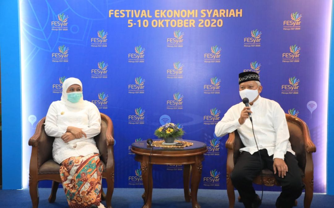 Buka FESyar 2020 Regional Jawa, Gubernur Khofifah: Jadi Momentum Geliat Pertumbuhan Ekonomi Syariah di Tengah Pandemi Covid-19