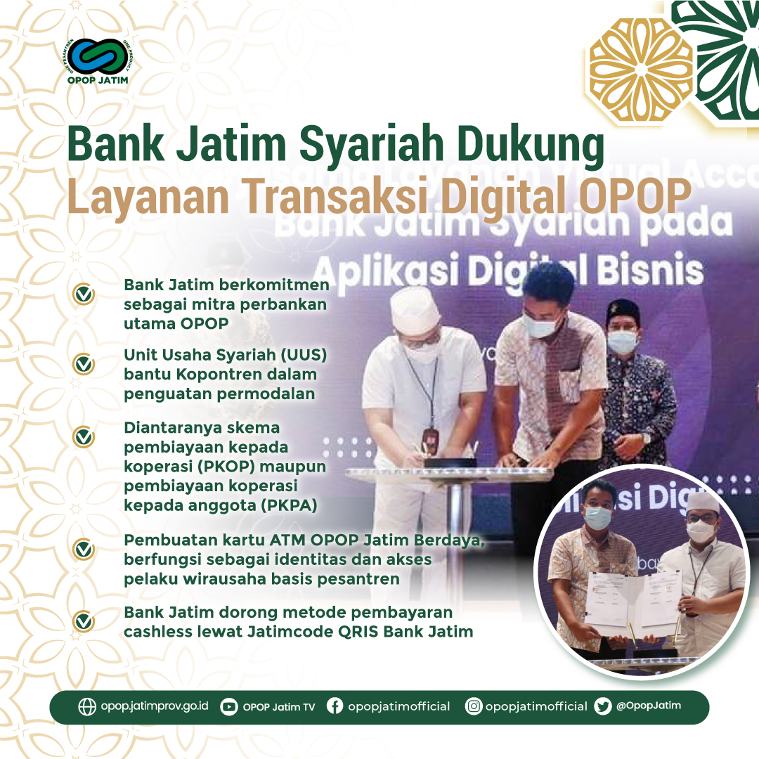 Bank Jatim Syariah Dukung Layanan Transaksi Digital OPOP