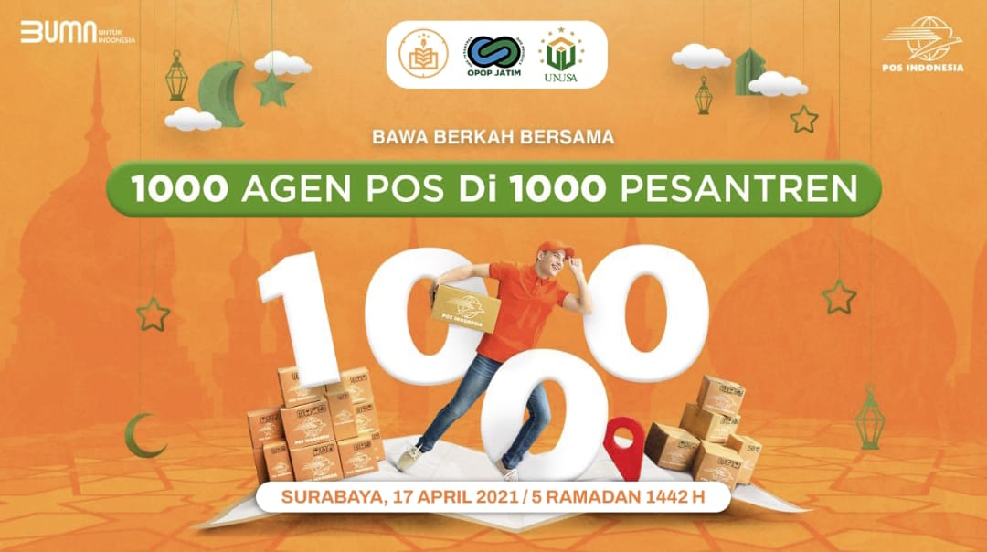 Pos Indonesia Gandeng 1000 Pondok Pesantren Jadi Agen Pos