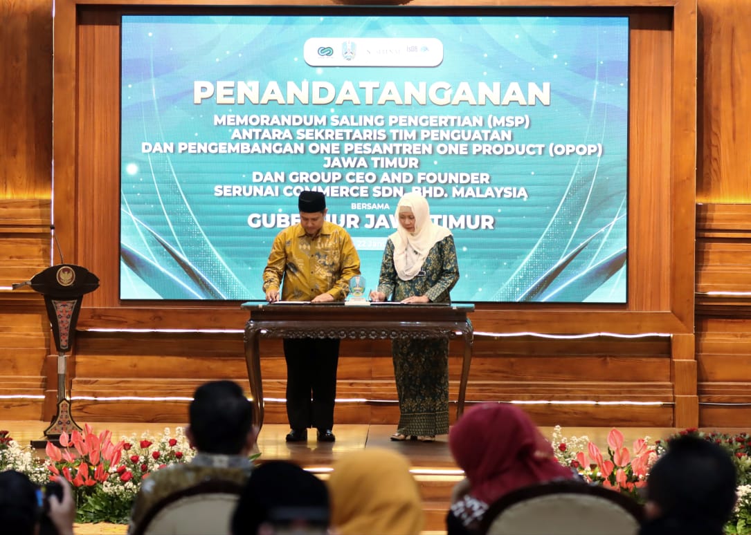 OPOP Jatim – Serunai SDN BHD Malaysia Tanda Tangani Memorandum Saling Pengertian
