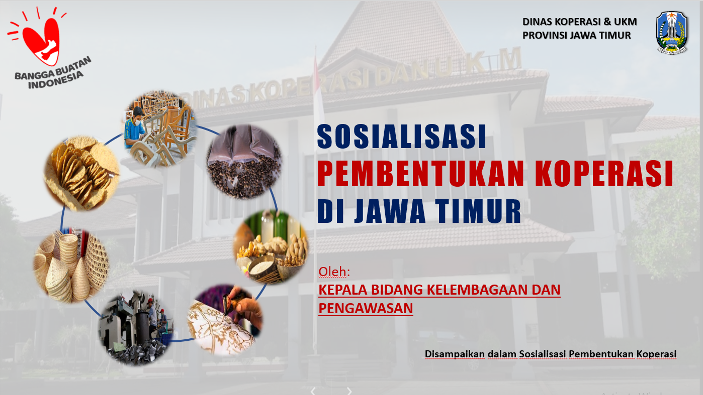 Materi Sosialisasi Pembentukan Koperasi di Jawa Timur